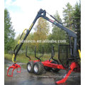 Diesel Engine Timber loader machine/ log crane with trailer